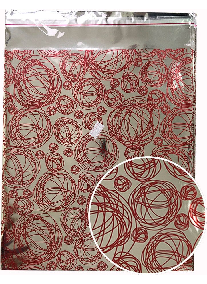 AYD - 100 Pack Self Adhesive Metalized Gift Package 20X25 - Image 1
