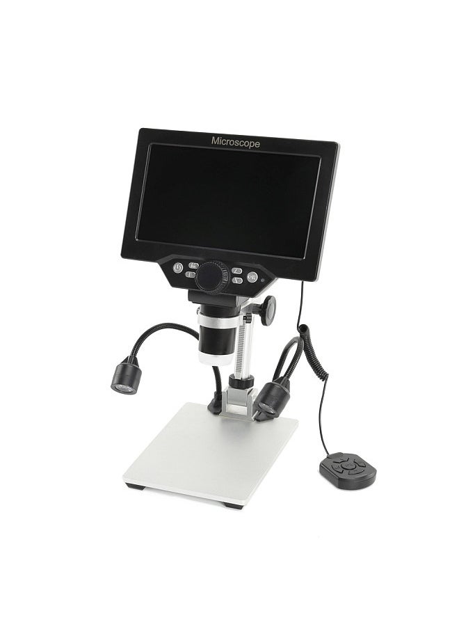 Generic B1200 Digital Microscope 7 Inch Large Color Screen Large Base LCD Display 12MP 1-1200X Continuous Amplification Magnifier  - Image 4