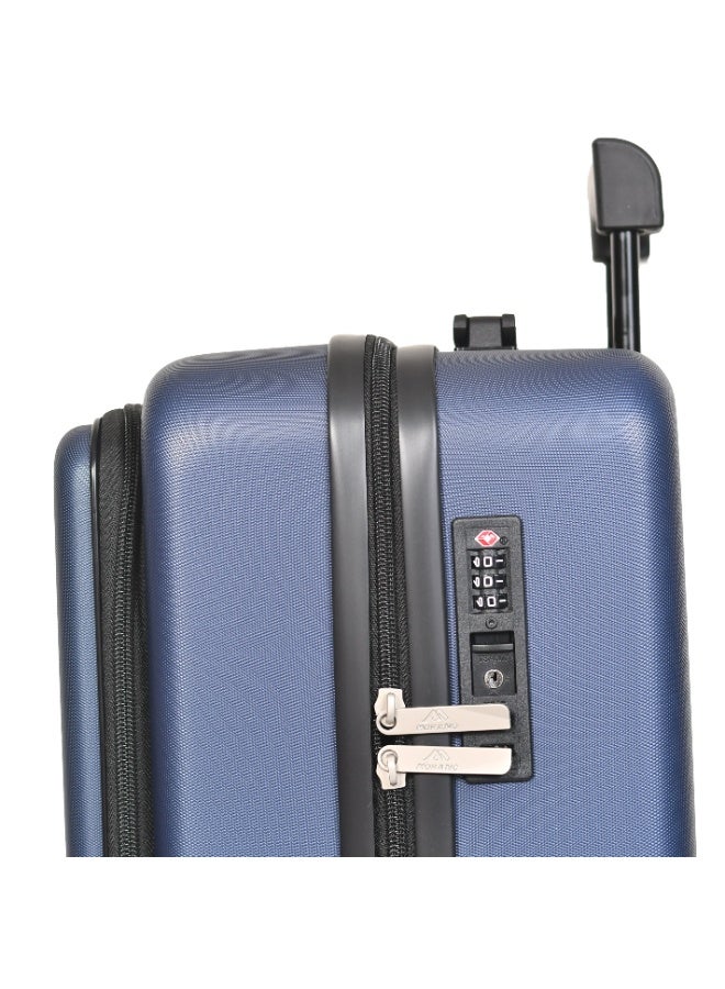 مورانو حقيبة سفر من مورانو مناسبه للحمل داخل كابينه الطائرة تمتاز بأربع عجلات دوارة مقاس 20 بوصة مع قفل TSA (كحلي) - Image 5