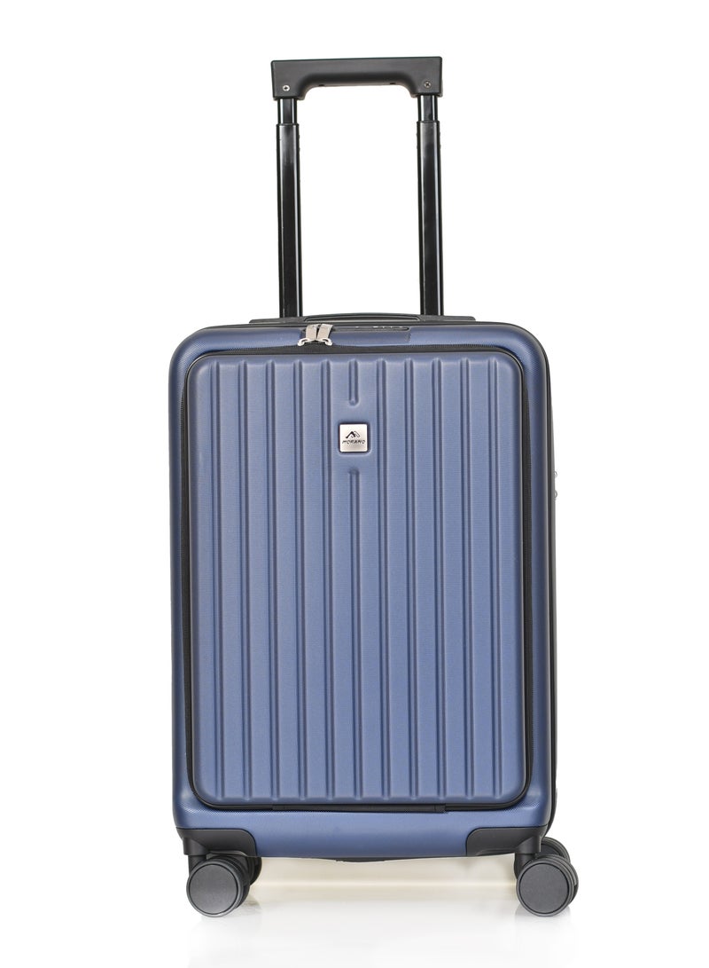 مورانو حقيبة سفر من مورانو مناسبه للحمل داخل كابينه الطائرة تمتاز بأربع عجلات دوارة مقاس 20 بوصة مع قفل TSA (كحلي) - Image 2