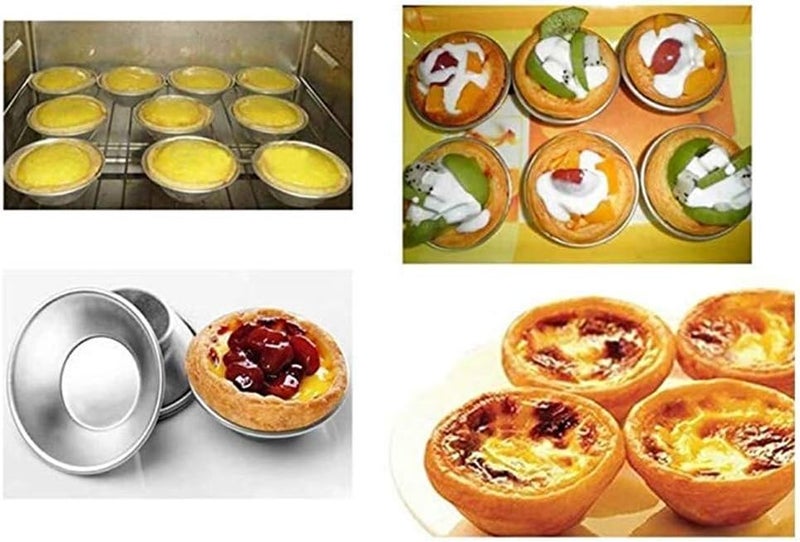 Weilan 25 Pcs Mini Tiny Pie Muffin Cupcake Pans Tin Egg Tart Mold Bakeware -NonStick Puto Cup - Image 4
