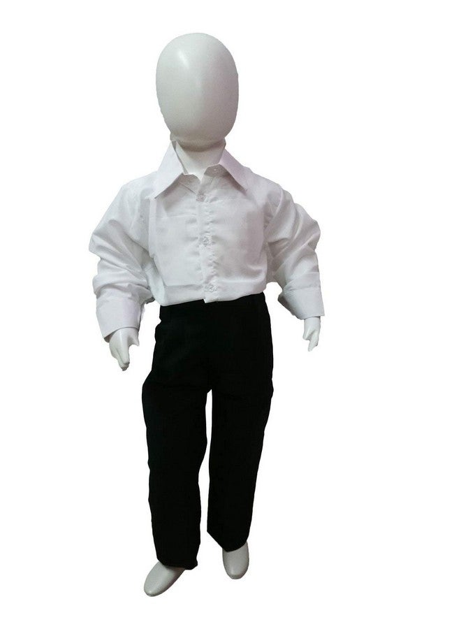BookMyCostume BookMyCostume Black Pant and White Shirt Formal Party Combo Kids Fancy Dress Costume 3-4 years  - Image 1