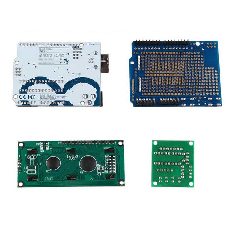 حزمة تعلم R3 UNO لأردوينو بمحرك خطي وشاشة LCD 1602 وأجهزة استشعار ومحرك مستخدم (سيرفو) وشبكة خبز وأسلاك وصل (جامبر) - Image 5