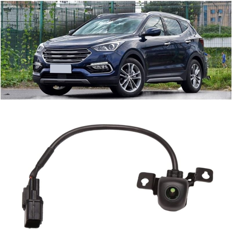 Backup Camera: 170° Ultra-Wide Lens IP68 Waterproof - Direct Plug-And-Play Replacement Rear View Camera for 2016 2017 2018 Hyundai Santa Fe - Image 2