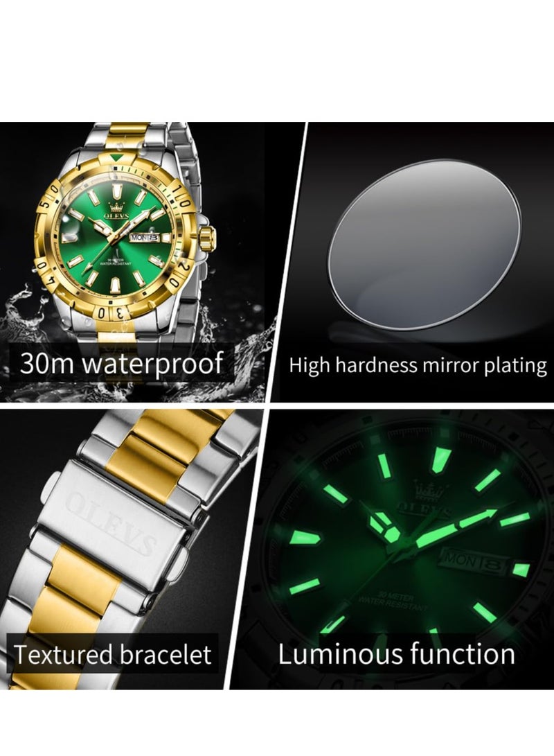 أوليفز Watches for Men Quartz Stainless Steel Water Resistant Watch 5560 - Image 5