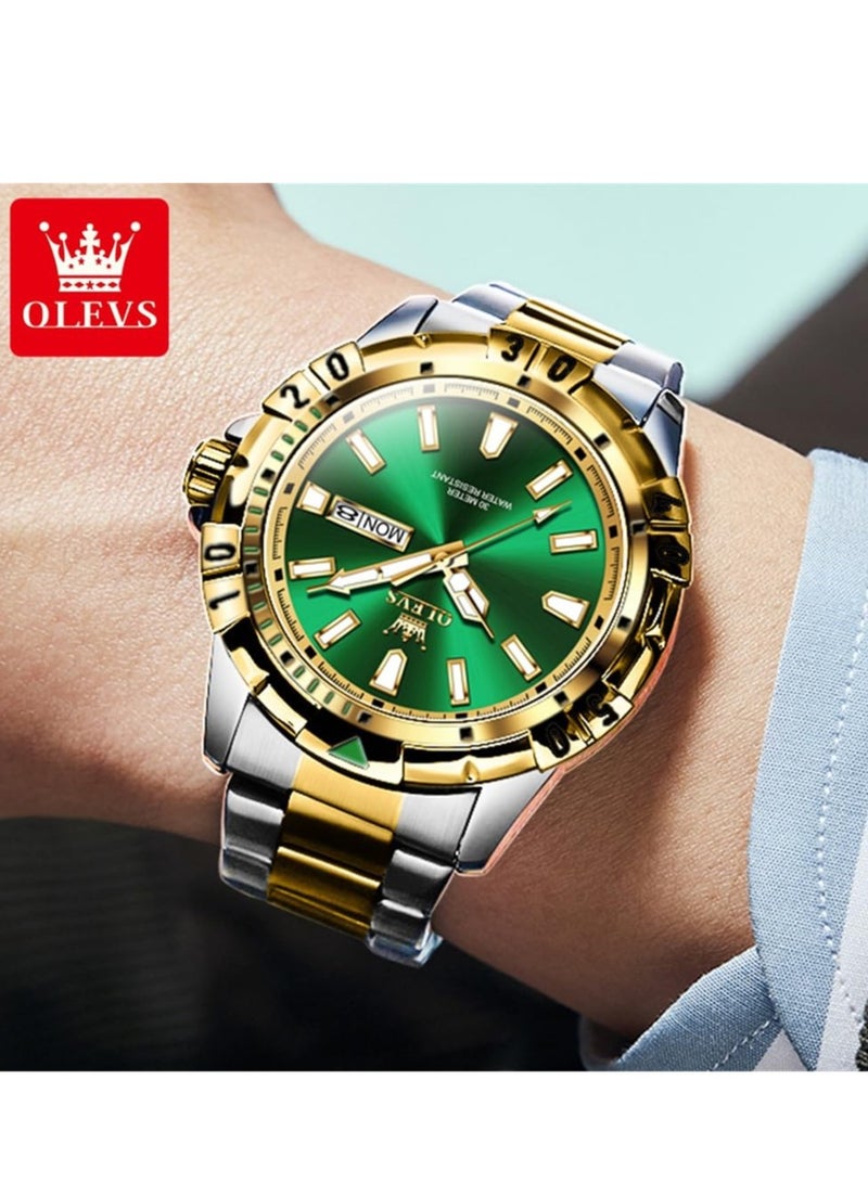 أوليفز Watches for Men Quartz Stainless Steel Water Resistant Watch 5560 - Image 3