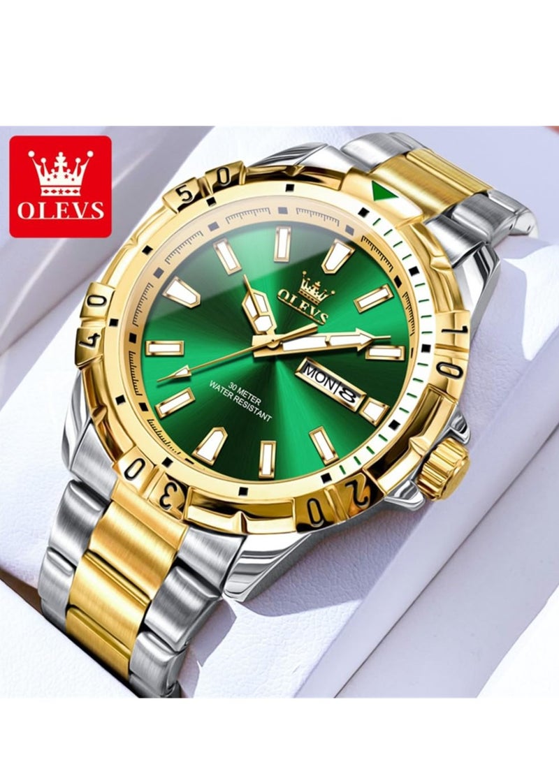 أوليفز Watches for Men Quartz Stainless Steel Water Resistant Watch 5560 - Image 1