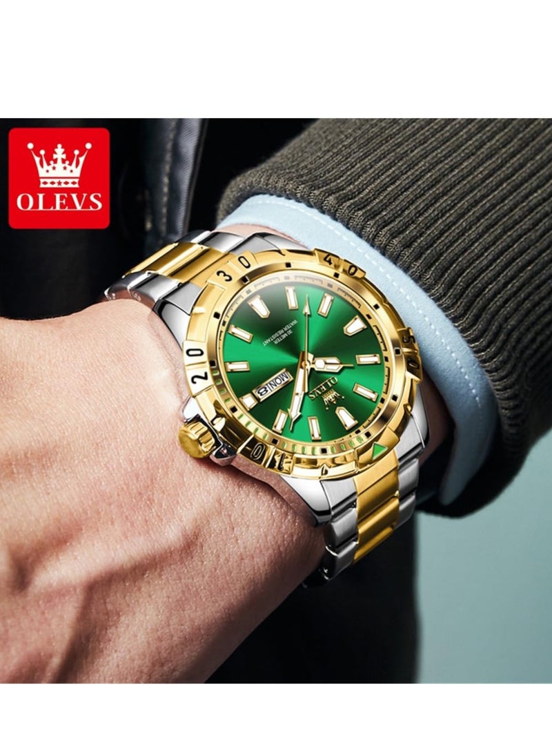 أوليفز Watches for Men Quartz Stainless Steel Water Resistant Watch 5560 - Image 4