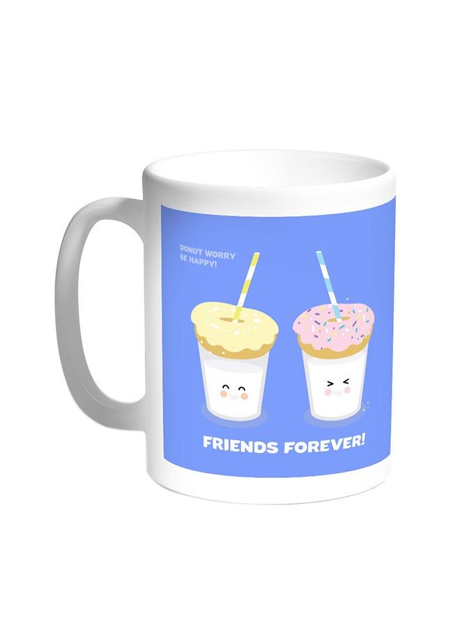 RKN Friends Forever Printed Coffee Mug White 11ounce - Image 1