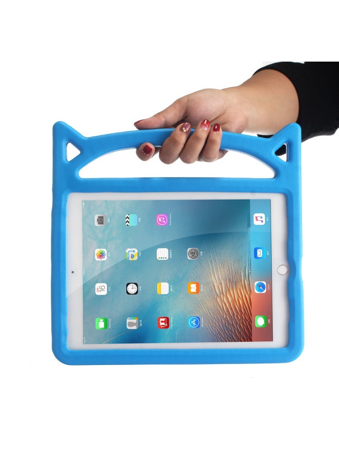Suitable For 2017Kindle 2019Fire HD 10 Children Tablet Cartoon Eva Protective Case Silicone Leather-Color:Blue-Applicable Model:Samsung A8 X200/X205 - Image 1