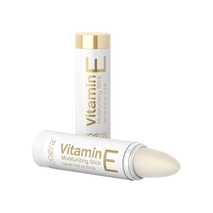 Coera Vitamin E Moisturizing Stick for Lips | .12 oz (2 Pack) | Hydrating & Nourishing Moisturizer | Free of Parabens, SLS & Fragrances
