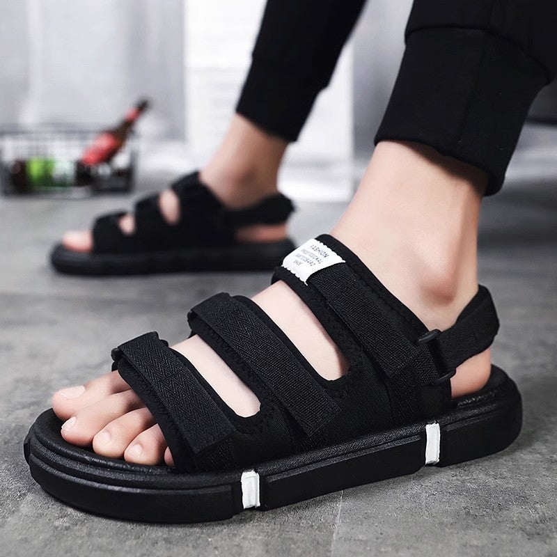 Sandals Men'S Summer Cyber Popular Casual Boys Sports Vietnam Driving Sandals Men'S Soft Sole Beach Shoes - Image 1