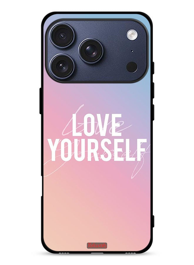Tolwak Apple iPhone 17 Pro Protective Case Cover Love Yourself - Image 1