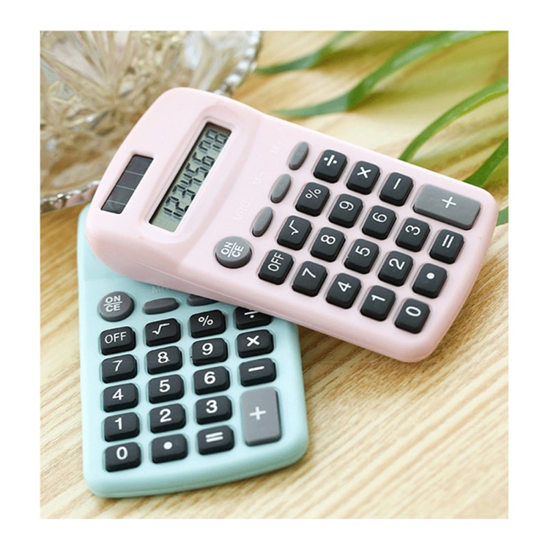 Basic Calculator: Pink 8 Digits Display - Sensitive Press Key Electronic Calculator for Office Home School Use - Image 4