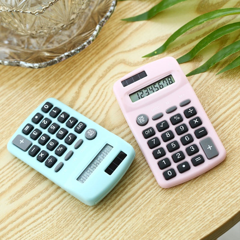 Basic Calculator: Pink 8 Digits Display - Sensitive Press Key Electronic Calculator for Office Home School Use - Image 5