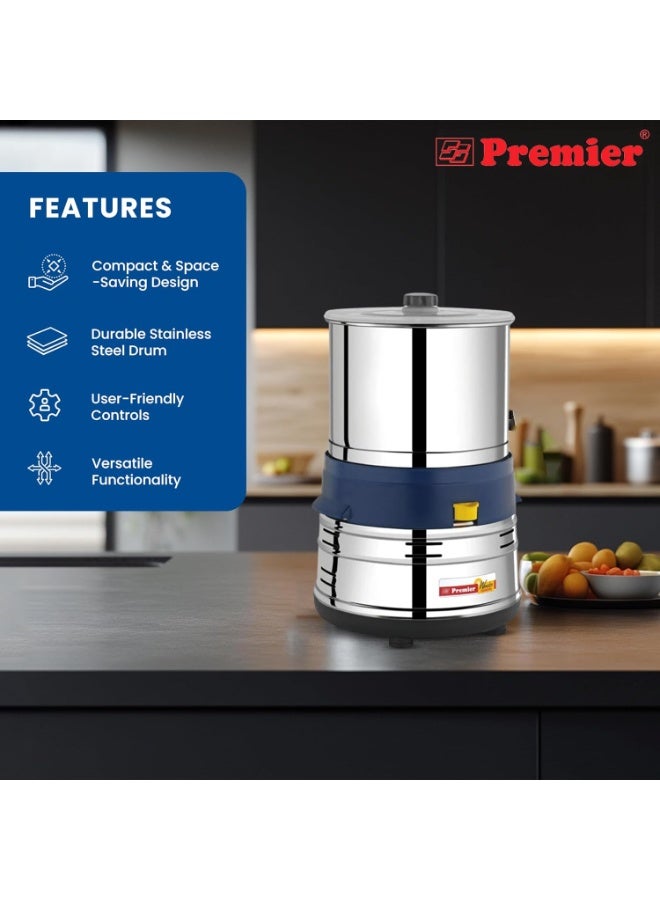 Premier Wonder Wet Grinder Pg 503 1.5 LTR 230v | Compact and Efficient, Ideal for Small Batches, 230v Motor, Durable Stainless Steel Drum, Sleek Design, Easy to Use and Clean - Image 5