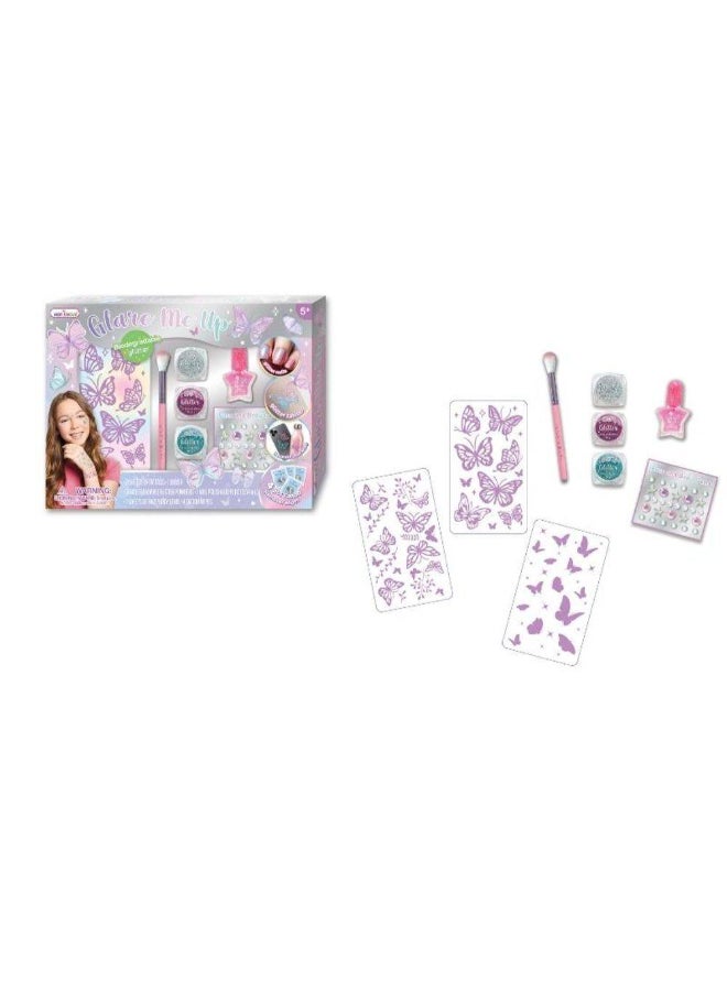 Hot Focus Glare Me Up Butterfly Manicure and Tattoo Set (11 Pieces) - Image 2