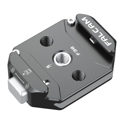 FALCAM F38 Quick Release Base V2, Quick Release System, Base with 1/4" and 3/8" Screw Thread for Tripod, Monopod, Stabilizer, Slider - 3364 - Image 1