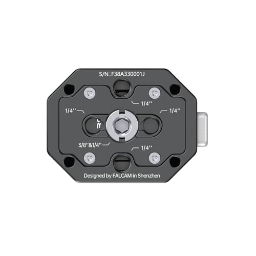 FALCAM F38 Quick Release Base V2, Quick Release System, Base with 1/4" and 3/8" Screw Thread for Tripod, Monopod, Stabilizer, Slider - 3364 - Image 2