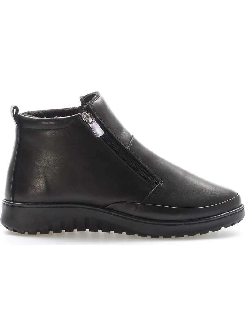 Fast Step Genuine Leather Women's Low Heel Boots 972SZA7560
