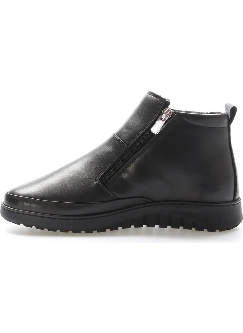 Fast Step Genuine Leather Women's Low Heel Boots 972SZA7560