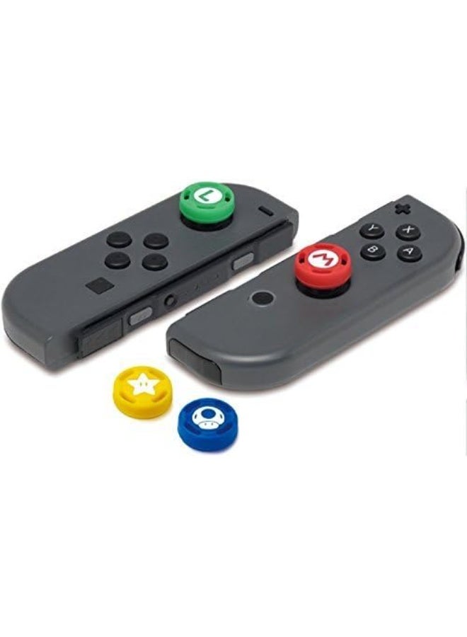 4PCS Cute Cartoon Silicone Thumb Grip Caps for Nintendo Switch/OLED/Switch Lite – 3D Kawaii Joystick Covers Anti-Slip Joy-Con Controller Buttons (Red Yellow Blue Green) - Image 2