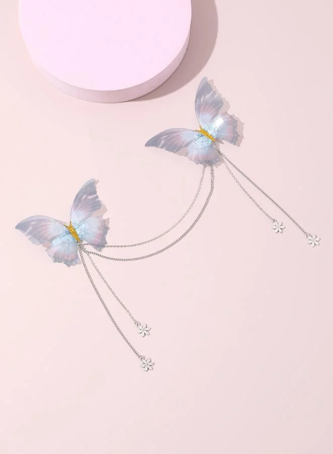 Take Two Butterfly Chain Hair Clip