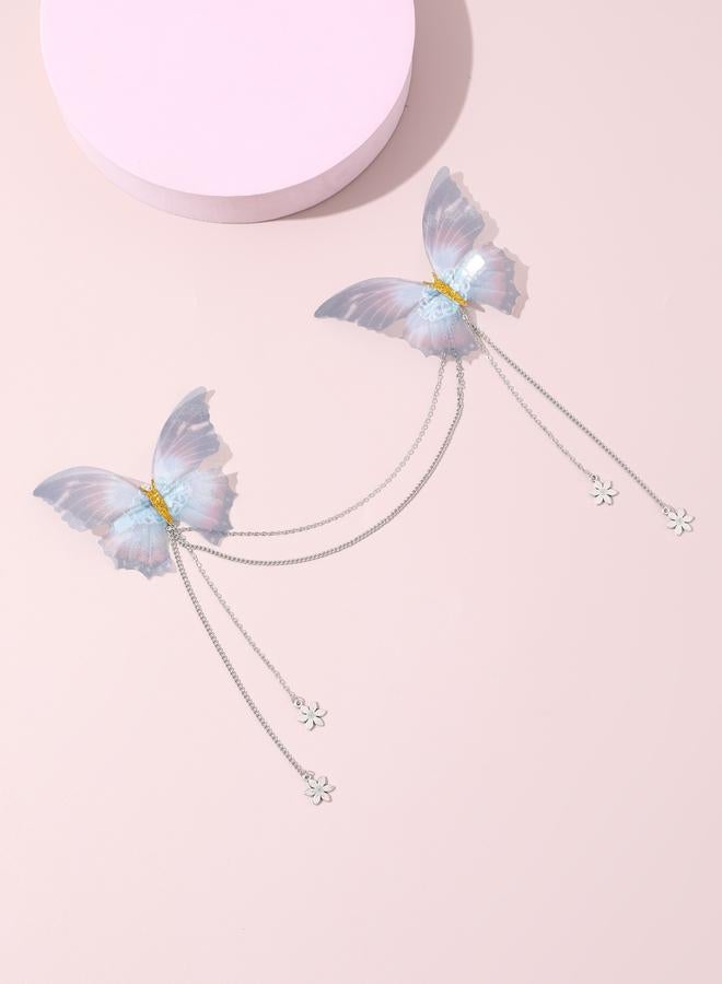 Take Two Butterfly Chain Hair Clip - Image 1