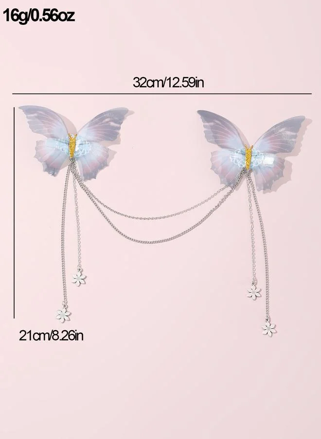 Take Two  Butterfly Chain Hair Clip for Women | Best Price UAE