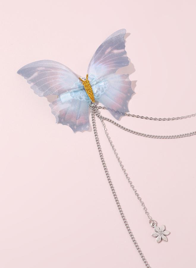 Take Two Butterfly Chain Hair Clip - Image 2