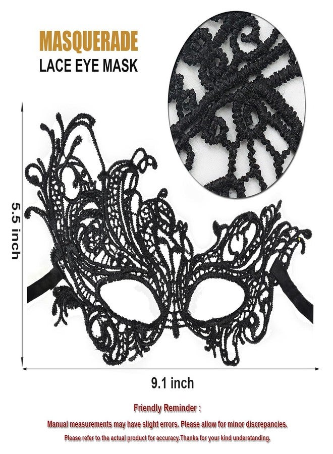 MYMENU Masquerade Mask for Women Lace Venetian Halloween Mask for Costume Party Mardi Gras (3 Phoenix) - Image 3