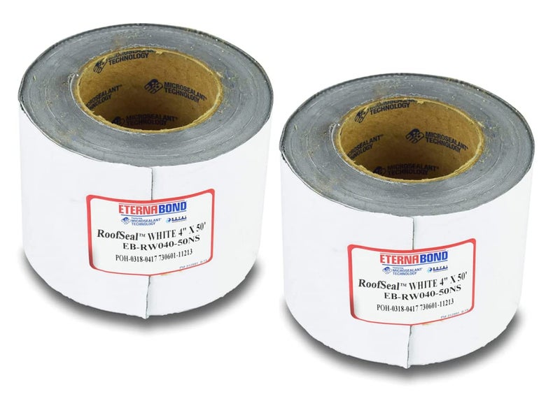 EternaBond RSW-4-50 Roofseal Sealant Tape, White - 4" x50' - Pack of 2 - Image 1