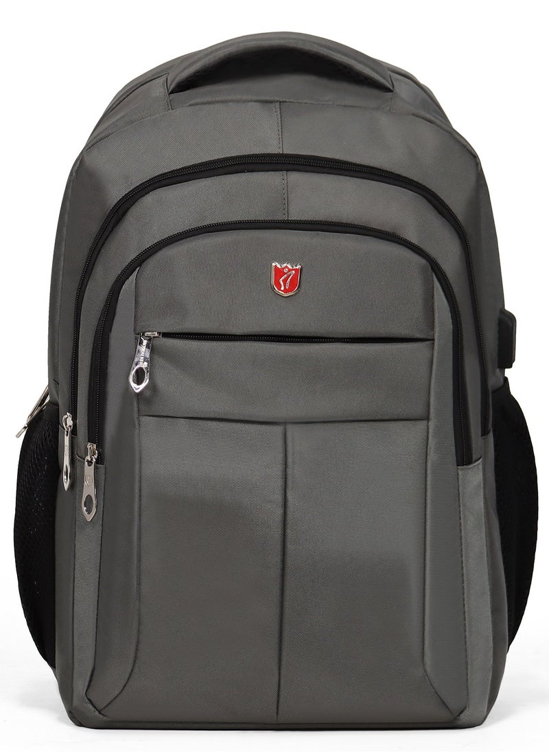Aklsvion Travel Backpack with Usb Charging Port Multifunctional Laptop Bag Business Laptop Bag Large Carry On Backpack for Women and Men Airline Approved Grey  - Image 1