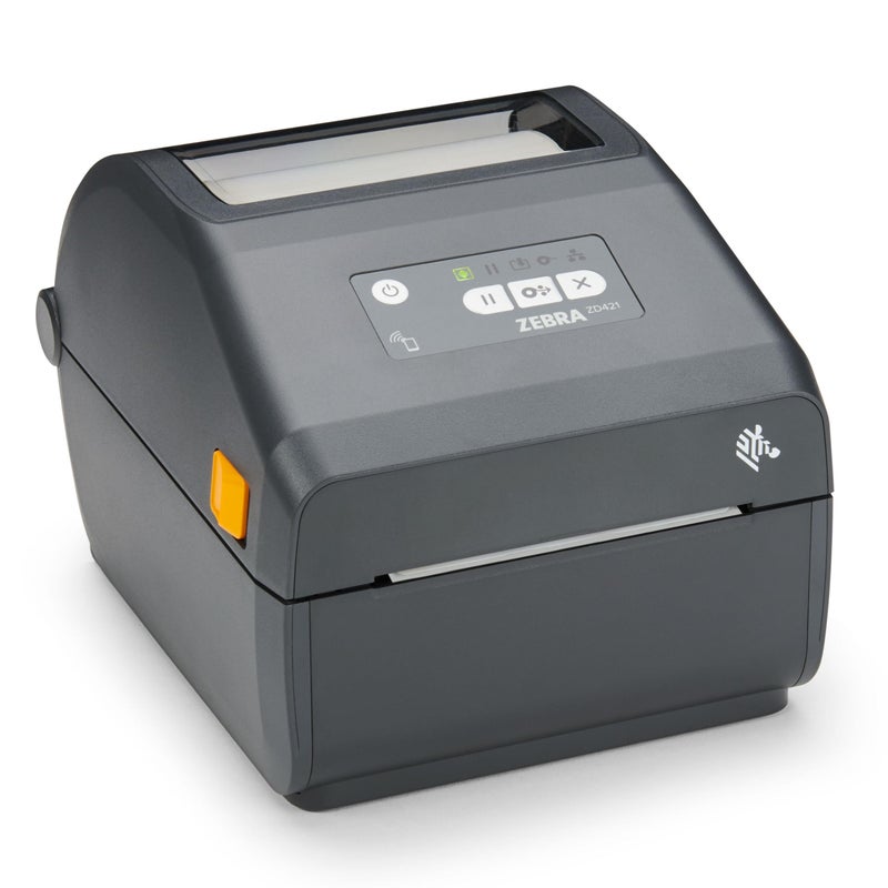 Zebra Technologies ZEBRA ZD421 Direct Thermal Desktop Printer 300 dpi Print Width 4inch Wired USB Connectivity for Model Number ZD4A043D01M00EZ No Thermal Ribbon Required - Image 2