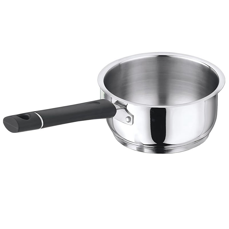 VINOD Vinod Tivoli Heavy Guage Stainless Steel Saucepan 11 Litre 14cm SAS Bottom 2 Layer Extra Thick Aluminum Core Induction and Gas Base Bakelite Handle 2 Year Warranty - Image 4