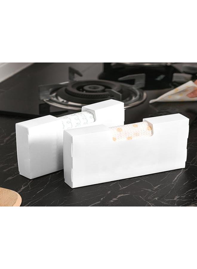 Cling Film Storage Box Multifunctional Kitchen Dispenser PP Plastic Organizer for Garbage Bag Single Use Gloves Small Size