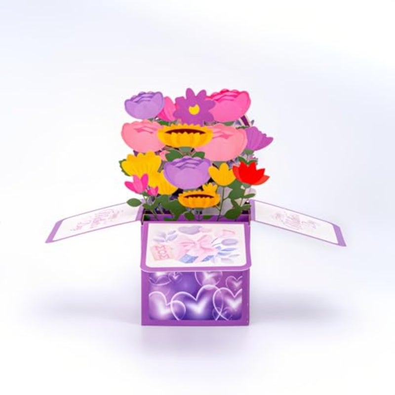 3D Pop-Up Greeting Card with Envelope Mother's Day Gifts, Luxury Floral and Butterfly Handcrafted Design, Blank Keepsake Card for Mom Grandma Wife Daughter Love You Mom - Image 3