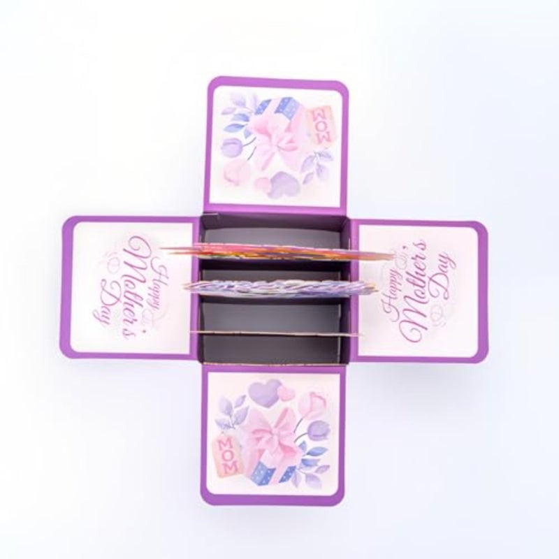 3D Pop-Up Greeting Card with Envelope Mother's Day Gifts, Luxury Floral and Butterfly Handcrafted Design, Blank Keepsake Card for Mom Grandma Wife Daughter Love You Mom - Image 5