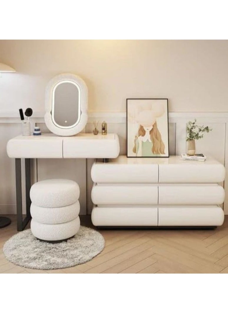 Cool Baby COOLBABY Modern Minimalist Makeup Dresser Desk for BedroomElegant Solid Wood Vanity Table  - Image 1