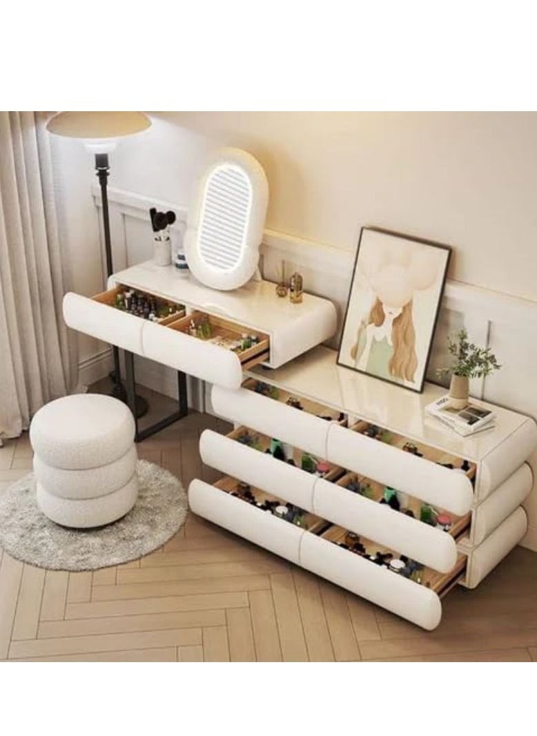 Cool Baby COOLBABY Modern Minimalist Makeup Dresser Desk for BedroomElegant Solid Wood Vanity Table  - Image 2