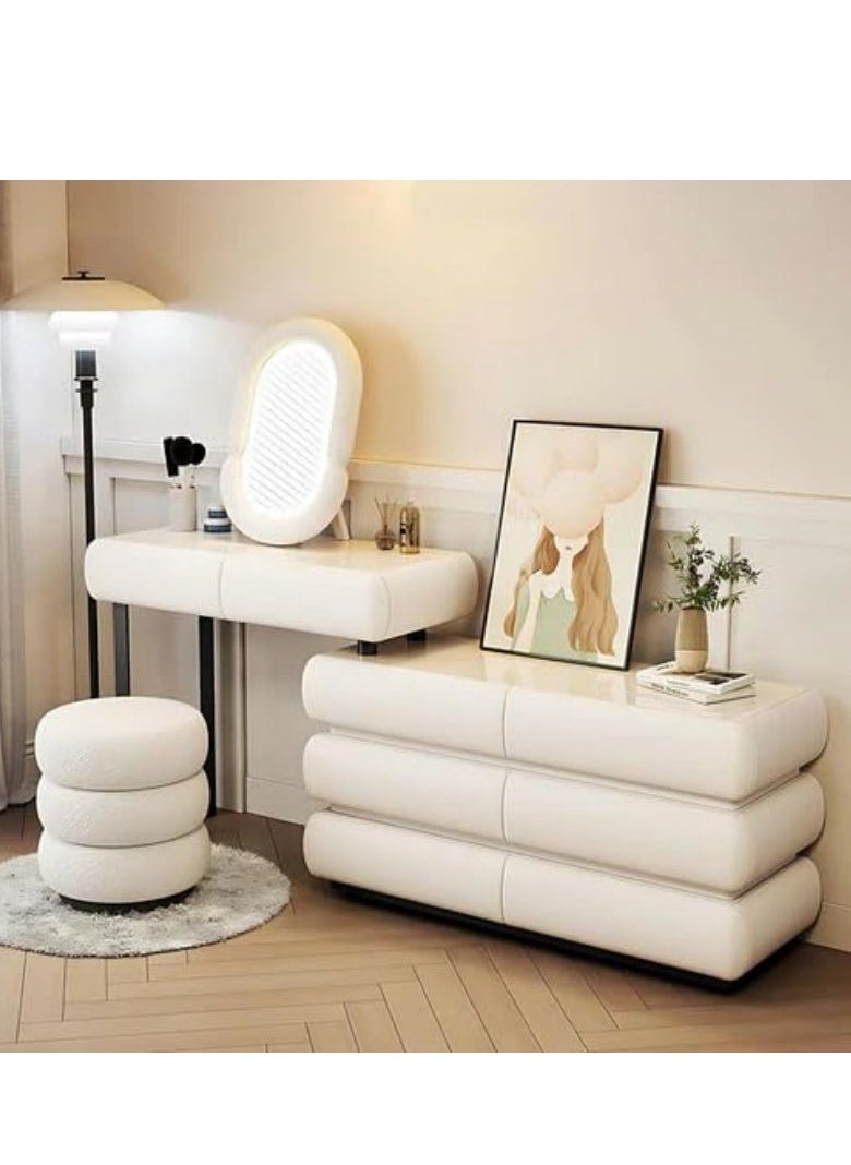Cool Baby COOLBABY Modern Minimalist Makeup Dresser Desk for BedroomElegant Solid Wood Vanity Table  - Image 3