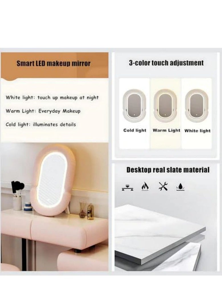 Cool Baby COOLBABY Modern Minimalist Makeup Dresser Desk for BedroomElegant Solid Wood Vanity Table  - Image 4