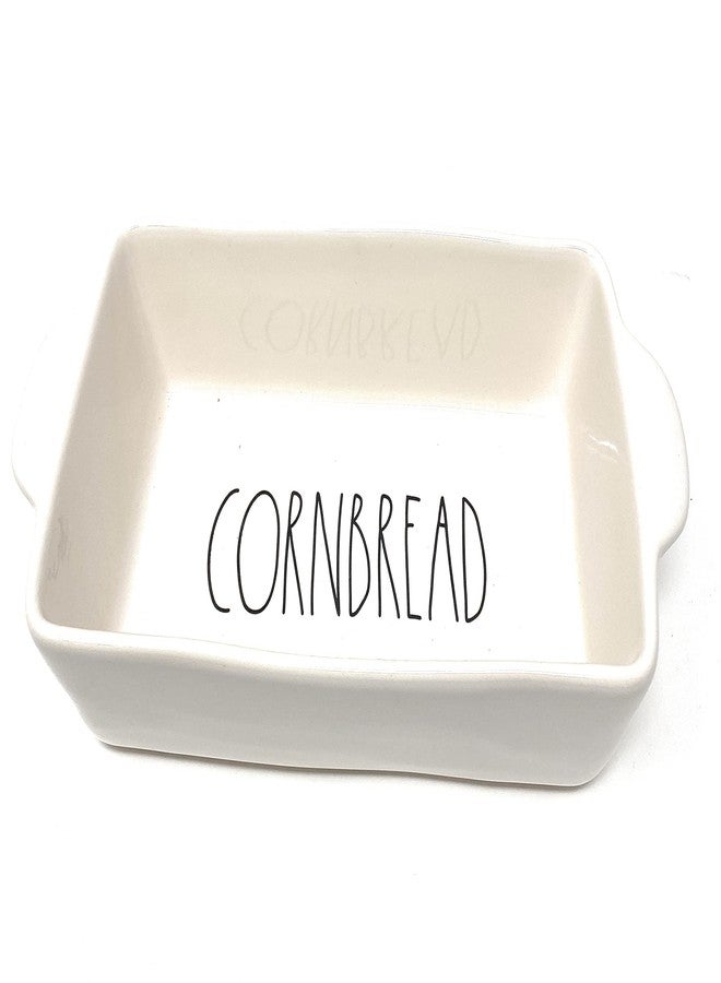 Rae Dunn CORNBREAD White Ceramic Baker and Serve Dish - Image 2