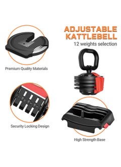 Generic Adjustable Kettlebell 2KG to 12KG All in One Design 12 in One Weights Training Kettlebell  - Image 2
