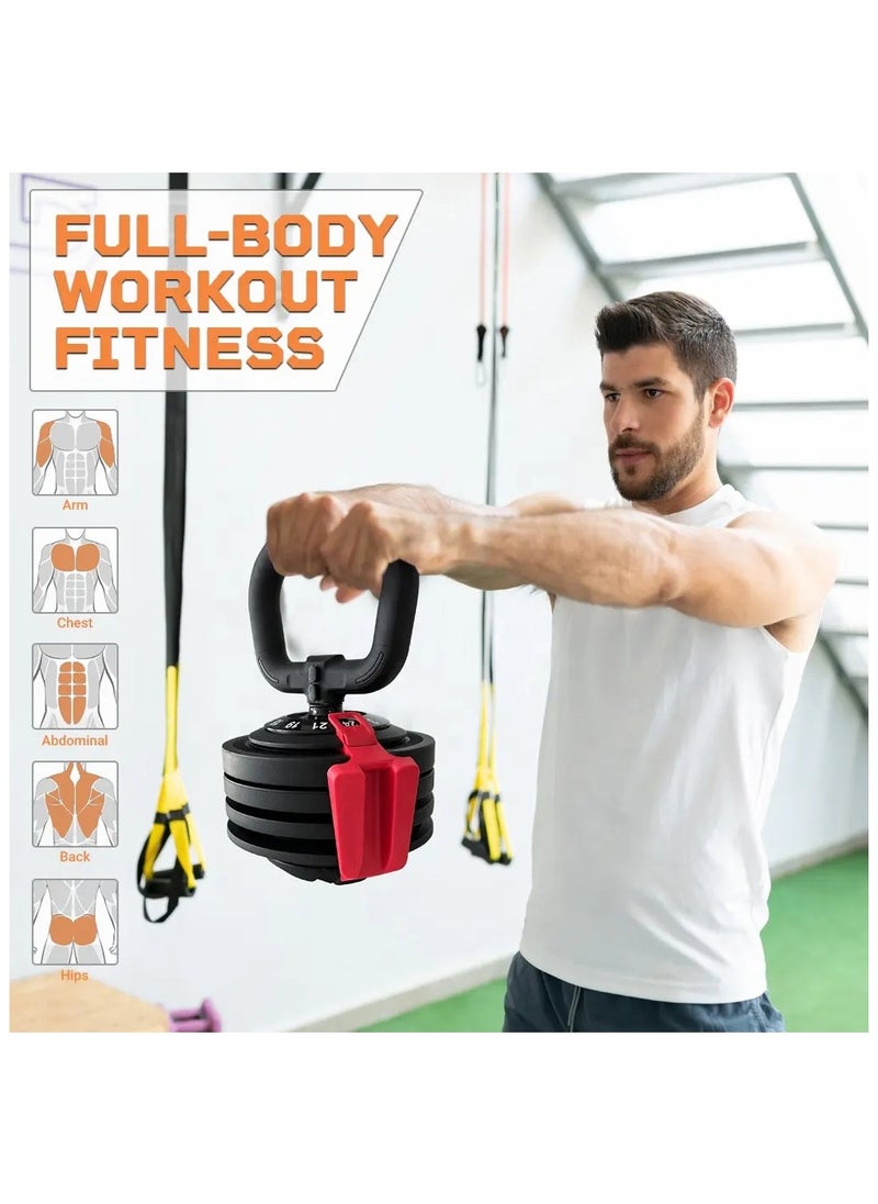 Generic - Adjustable Kettlebell 2KG to 12KG All in One Design 12 in One Weights Training Kettlebell - Image 1