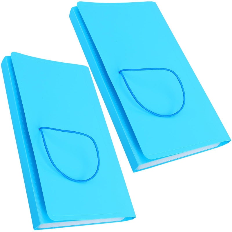 B5 Expanding File Folder With 13 Pockets Portable Document Organizer Blue - Image 2