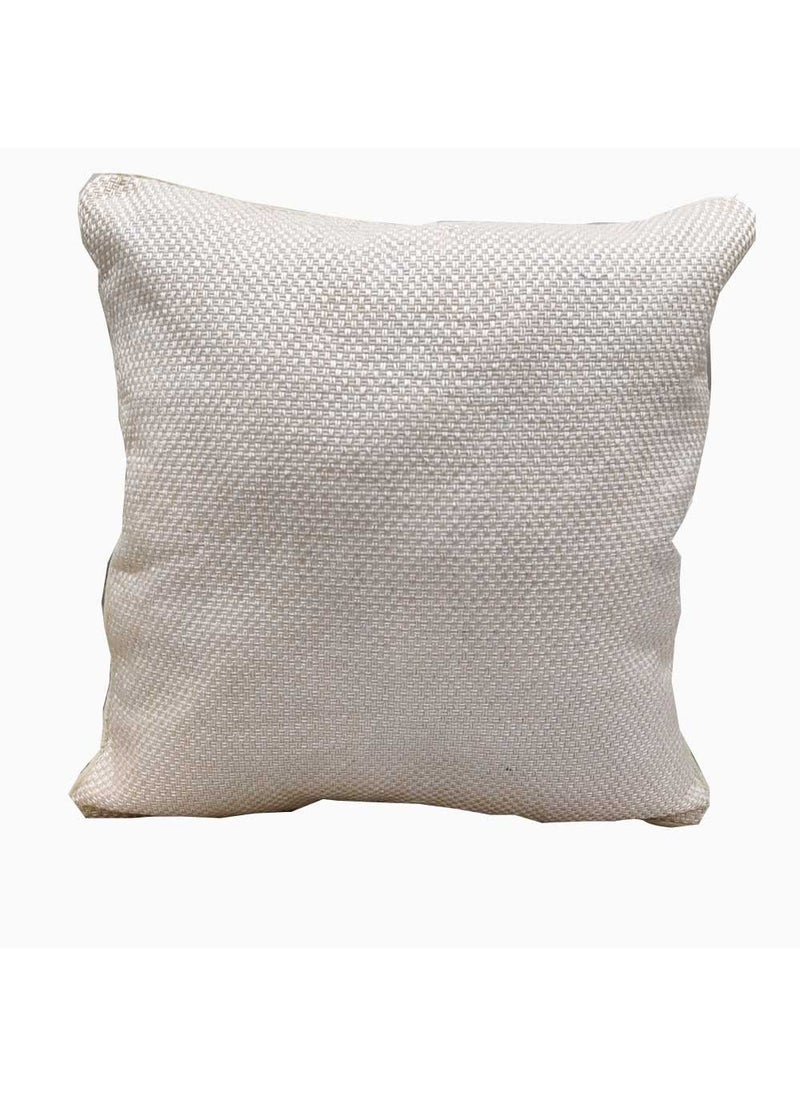 Good Vibes GOODVIBES Polyester Cream Silver Floral Foil Printed Combo Square Cushion Covers 40 cm40cm 16 x 16 inch Pack of 5  - Image 5