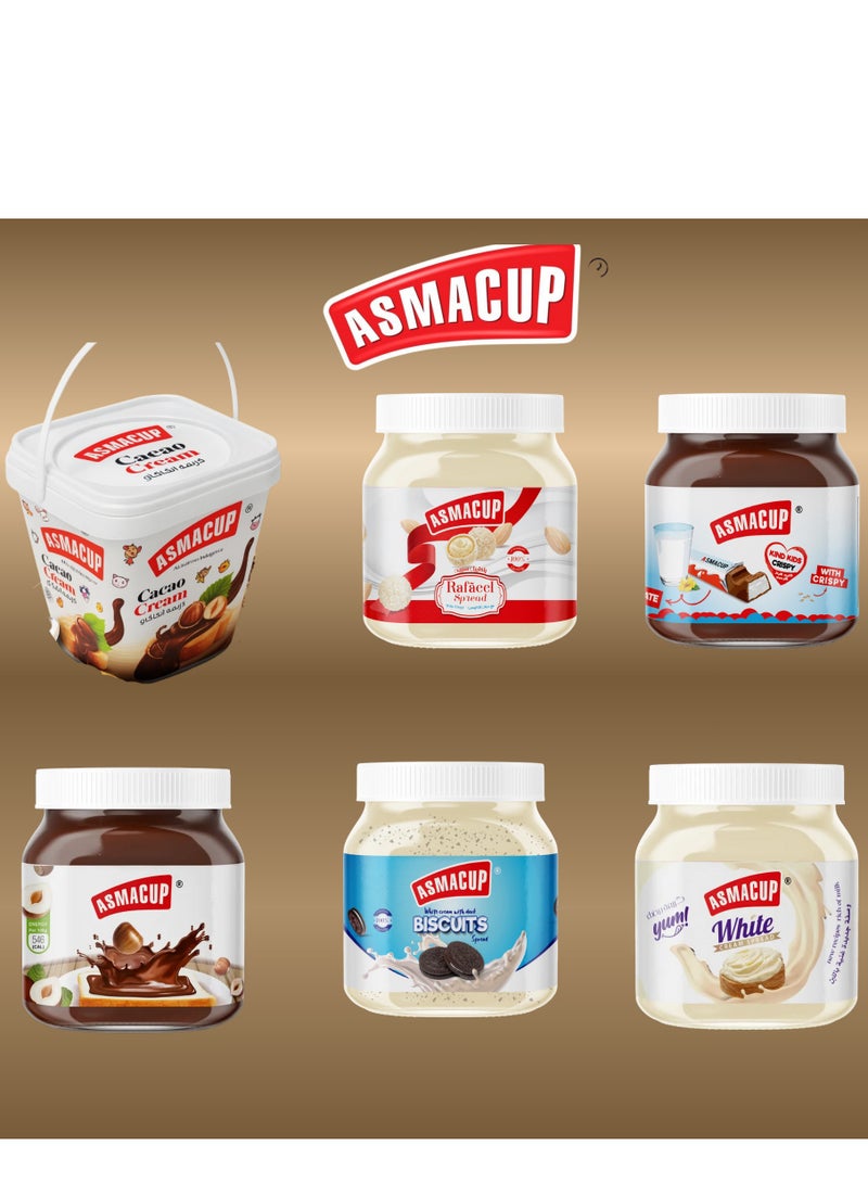 اسماكب كريمة الشوكولاتة والبندق بريميم  خالى من الزيوت المهدرجة 900 جرام - Image 4