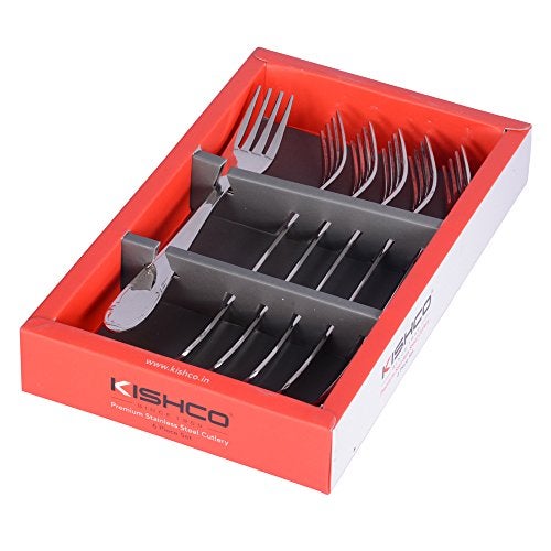 Kishco French Stainless Steel Dessert Fork - Pack of 6 - Image 2