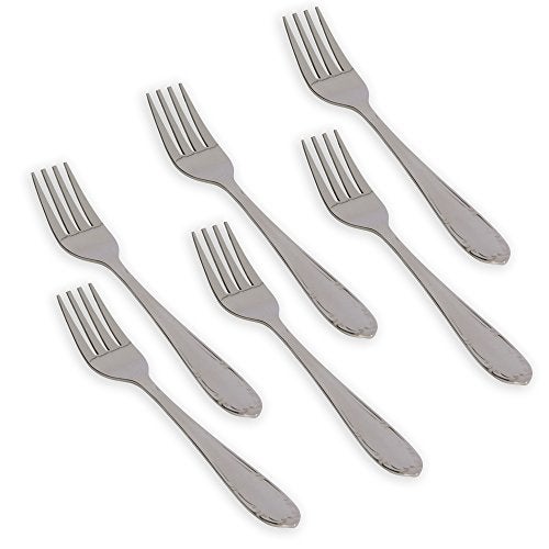 Kishco French Stainless Steel Dessert Fork - Pack of 6 - Image 1
